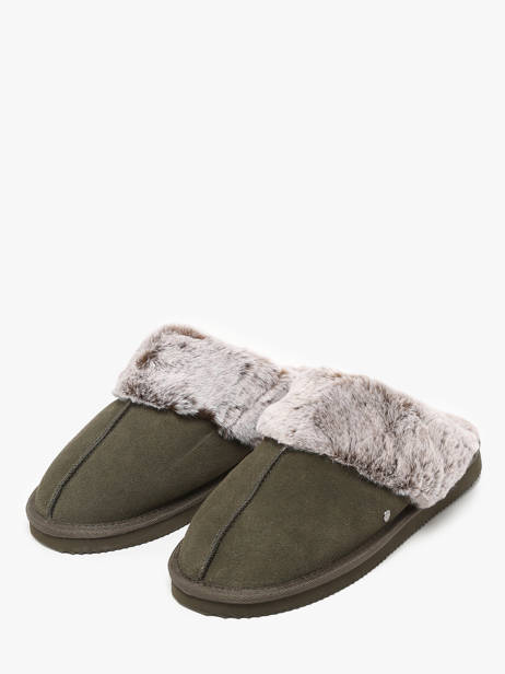 Pantoffels Isotoner Groen women 97282 ander zicht 2